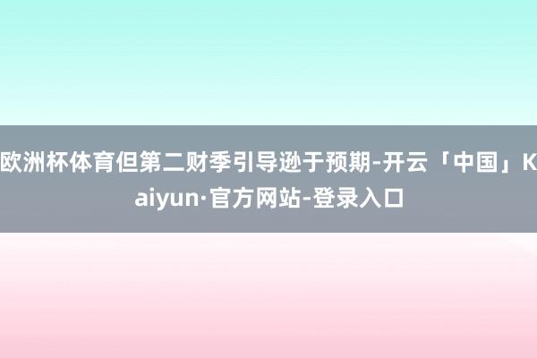 欧洲杯体育但第二财季引导逊于预期-开云「中国」Kaiyun·官方网站-登录入口