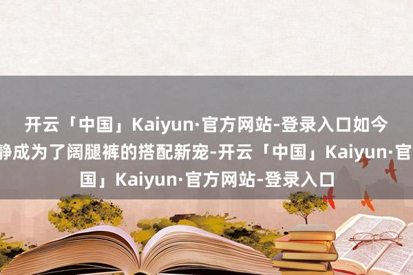 开云「中国」Kaiyun·官方网站-登录入口如今这款老爹鞋就幽静成为了阔腿裤的搭配新宠-开云「中国」Kaiyun·官方网站-登录入口