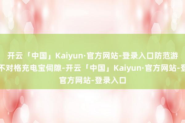 开云「中国」Kaiyun·官方网站-登录入口防范游客佩带不对格充电宝伺隙-开云「中国」Kaiyun·官方网站-登录入口