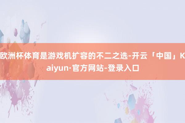 欧洲杯体育是游戏机扩容的不二之选-开云「中国」Kaiyun·官方网站-登录入口