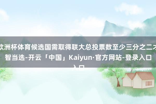 欧洲杯体育候选国需取得联大总投票数至少三分之二才智当选-开云「中国」Kaiyun·官方网站-登录入口